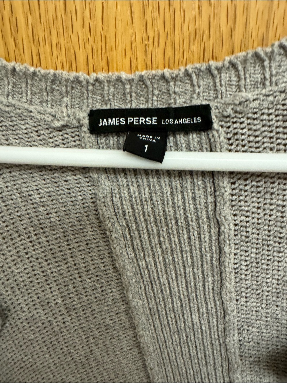 JAMES PERSE Drop Shoulder Cardigan in Grey - Picture 7 of 12